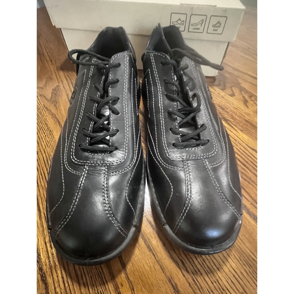 ECCO Light Neoflexor Shock Point Black Leather Lace Up Comfort Shoes 46, 12-12.5 - Picture 2 of 10
